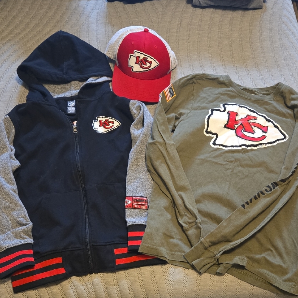 Nike Black and Gray Hoodie with Olive Green Long Sleeve Shirt